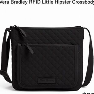 👜 Vera Bradley RFID Little Hipster Crossbody – Classic Black Quilted
